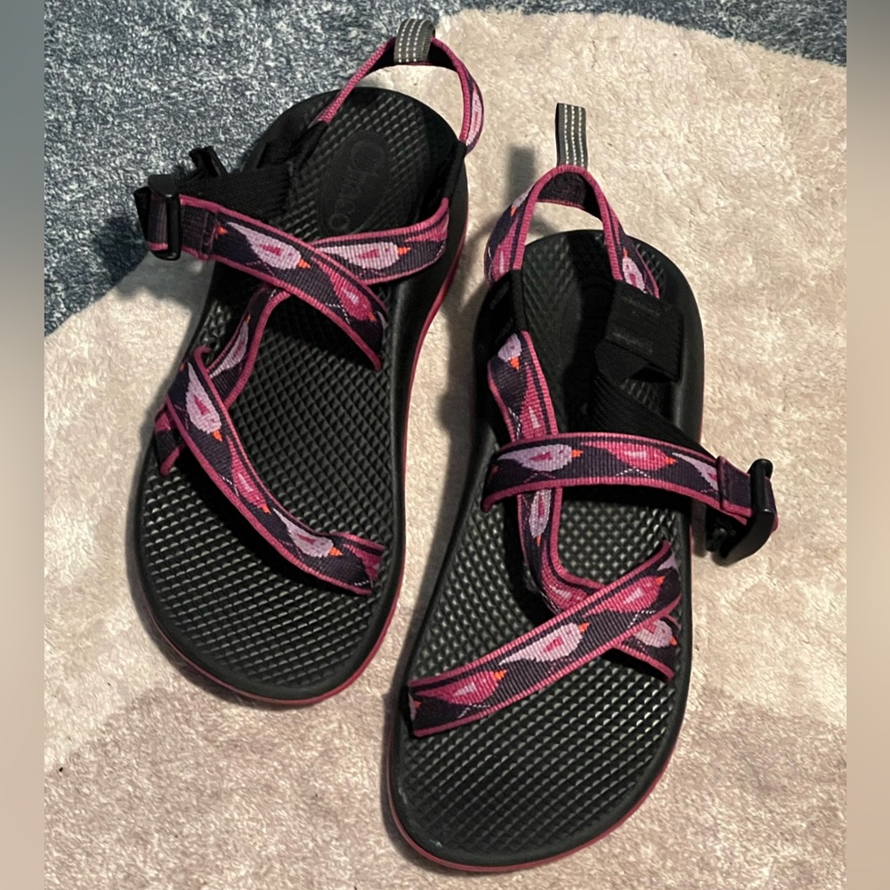 Teva Black and Pink Kids Sandals